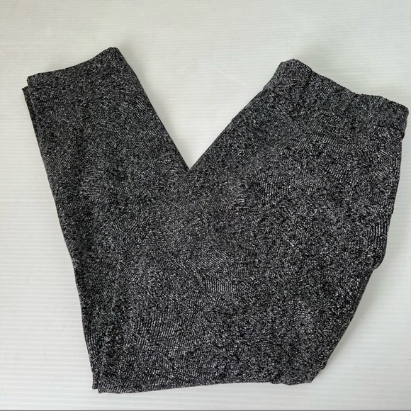 Lululemon On The Fly Pant Feathered Jacquard Black White / Black - Picture 3 of 10